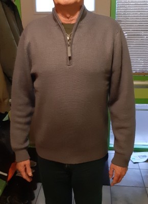 Image 1 de Henk Jan â Stoic - Heavy MerinoKnit MMXX.Rutvik Half Zip - Pull en laine mérinos