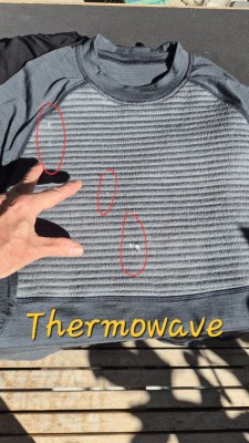 Image 1 de Edi â Thermowave - Merino Arctic Hybrid Baselayer L/S Shirt - Sous-vêtement mérinos